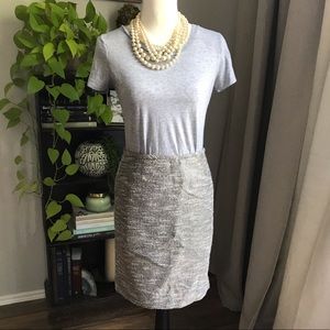 Petite Calvin Klein Tweed Pencil Skirt